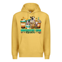 Antique Gold ocd obsessive cow disorder coffee cups Premium Hoodie - Jasminsmagicworld