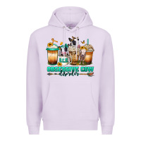 Lilac ocd obsessive cow disorder coffee cups Premium Hoodie - Jasminsmagicworld