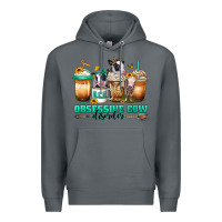 Rock ocd obsessive cow disorder coffee cups Premium Hoodie - Jasminsmagicworld