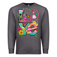 Charcoal Heather love summer nurse Premium Sweatshirt - texasbilliewilder