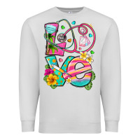 Dove Grey love summer nurse Premium Sweatshirt - texasbilliewilder