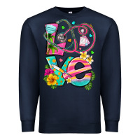 Navy love summer nurse Premium Sweatshirt - texasbilliewilder