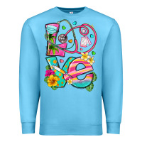 Ocean Blue love summer nurse Premium Sweatshirt - texasbilliewilder