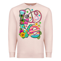 Pale Pink love summer nurse Premium Sweatshirt - texasbilliewilder