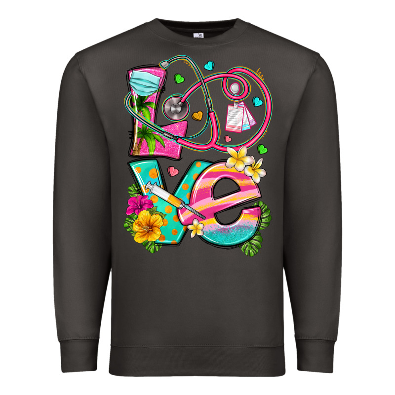 Love Summer Nurse Premium Sweatshirt by texasbilliewilder | Teevron
