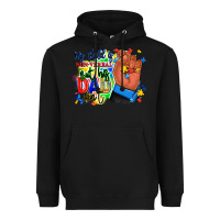 Black my child is non verbal but his dad aint afro hand Heavyweight Hoodie - RanaPortraitStore