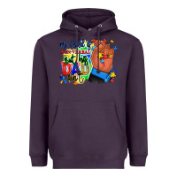 Plum my child is non verbal but his dad aint afro hand Heavyweight Hoodie - RanaPortraitStore