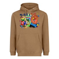 Toasted Coconut my child is non verbal but his dad aint afro hand Heavyweight Hoodie - RanaPortraitStore