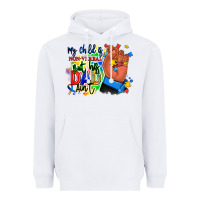 White my child is non verbal but his dad aint afro hand Heavyweight Hoodie - RanaPortraitStore