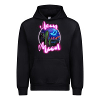 Black neon moon Urban Hoodie - JahusDesignShop