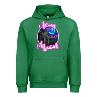 Emerald neon moon Urban Hoodie - JahusDesignShop
