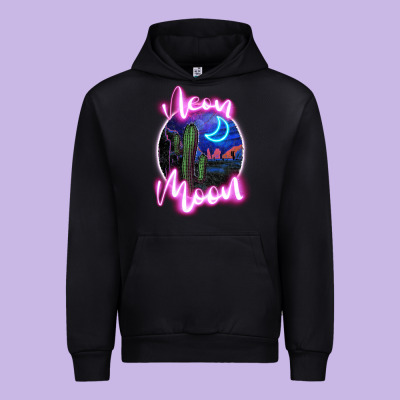 Neon Moon Urban Hoodie Designed By Jahusdesignshop