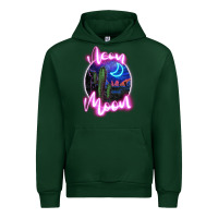 Foreset Green neon moon Urban Hoodie - JahusDesignShop