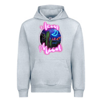 Heather Grey neon moon Urban Hoodie - JahusDesignShop