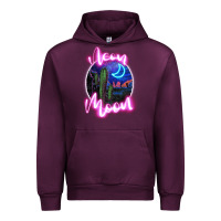 Mauve Wine neon moon Urban Hoodie - JahusDesignShop