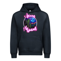 Navy neon moon Urban Hoodie - JahusDesignShop