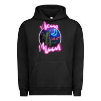 Pigment Black neon moon Urban Hoodie - JahusDesignShop