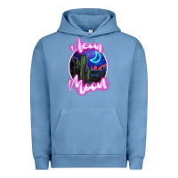 Pigment Pebble Blue neon moon Urban Hoodie - JahusDesignShop