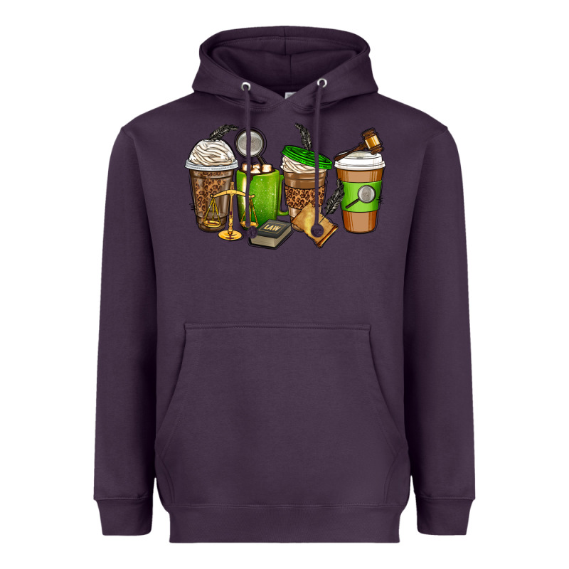 Lawyer Coffee Cups Heavyweight Hoodie by texasbilliewilder | Teevron