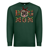 Sports Green christmas pug mom Premium Sweatshirt - RanaPortraitStore