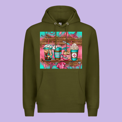 Nurse Fuel Coffee Cups Premium Hoodie Designed By Jasminsmagicworld