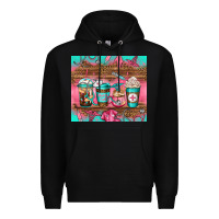 Black nurse fuel coffee cups Premium Hoodie - Jasminsmagicworld