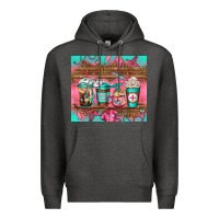 Charcoal Heather nurse fuel coffee cups Premium Hoodie - Jasminsmagicworld