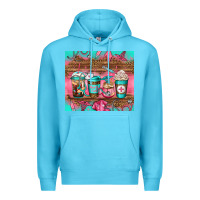 Ocean Blue nurse fuel coffee cups Premium Hoodie - Jasminsmagicworld
