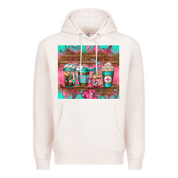 Pale Pink nurse fuel coffee cups Premium Hoodie - Jasminsmagicworld