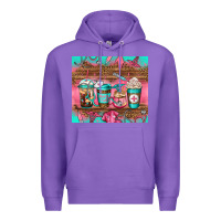 Purple nurse fuel coffee cups Premium Hoodie - Jasminsmagicworld