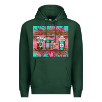 Sports Green nurse fuel coffee cups Premium Hoodie - Jasminsmagicworld