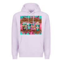 Lilac nurse fuel coffee cups Premium Hoodie - Jasminsmagicworld