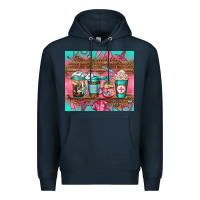 Navy nurse fuel coffee cups Premium Hoodie - Jasminsmagicworld