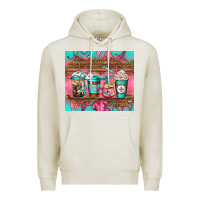 Oatmeal Heather nurse fuel coffee cups Premium Hoodie - Jasminsmagicworld