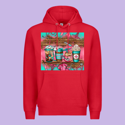 Nurse Fuel Coffee Cups Premium Hoodie Designed By Jasminsmagicworld
