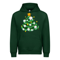 Forest Green Christmas tree with teeth Urban Hoodie - AdoDesignShop