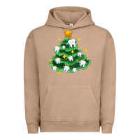 Pigment Burro Christmas tree with teeth Urban Hoodie - AdoDesignShop