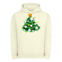 Pigment Pistachio Christmas tree with teeth Urban Hoodie - AdoDesignShop