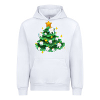 White Christmas tree with teeth Urban Hoodie - AdoDesignShop