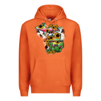 Carrot Cowhide Michigan map Premium Hoodie - RanaPortraitStore