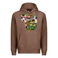 Chestnut Cowhide Michigan map Premium Hoodie - RanaPortraitStore