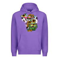 Purple Cowhide Michigan map Premium Hoodie - RanaPortraitStore