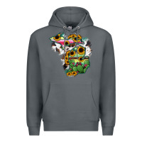 Rock Cowhide Michigan map Premium Hoodie - RanaPortraitStore