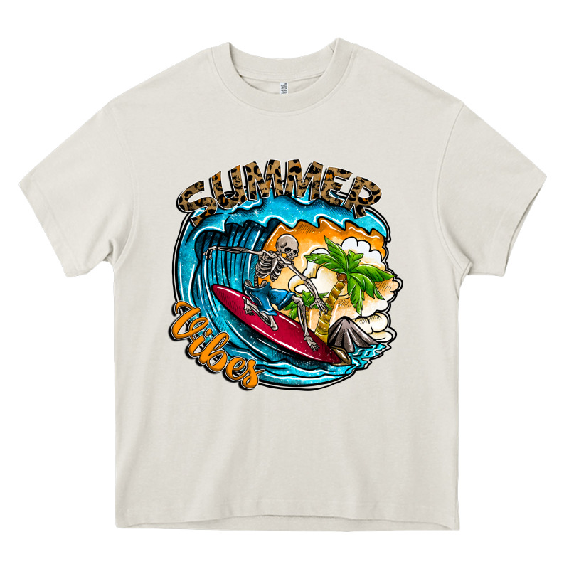Summer Vibes Heavy Core Tee by CowhideDigitalArt | Teevron