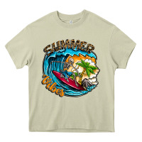 Mossy Summer Vibes Heavy Core Tee - CowhideDigitalArt