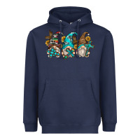 Navy western cross gnomes Heavyweight Hoodie - Zillion Design Studio