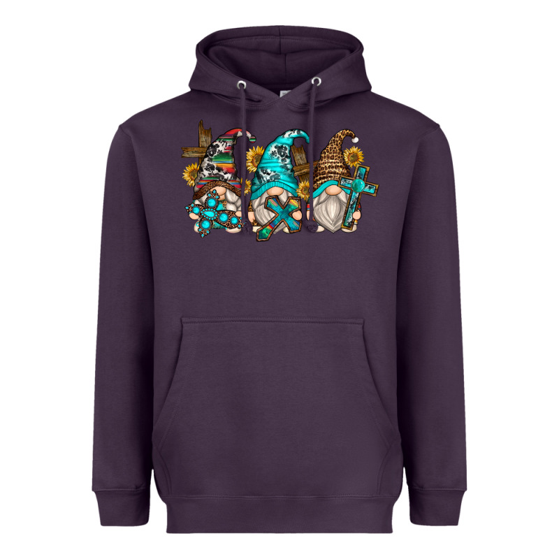 Western Cross Gnomes Heavyweight Hoodie by Zillion Design Studio | Teevron