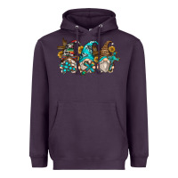 Plum western cross gnomes Heavyweight Hoodie - Zillion Design Studio