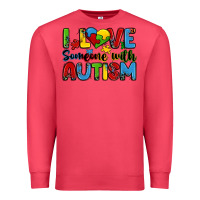 Cardinal i love someone with autism Premium Sweatshirt - Zillion Design Studio