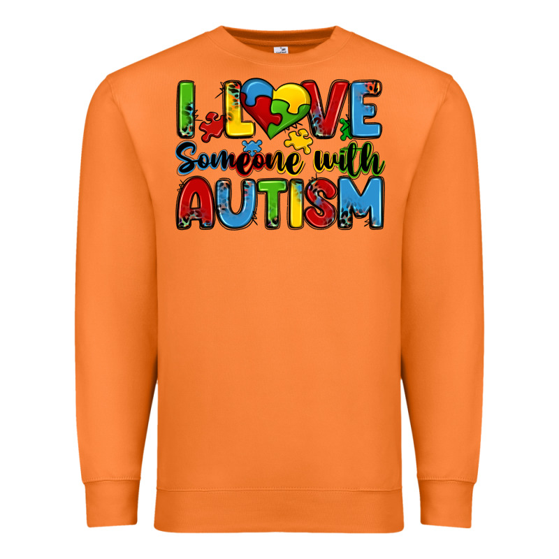 I Love Someone With Autism Premium Sweatshirt by Zillion Design Studio | Teevron